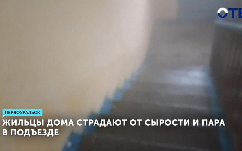 Первоуральцы страдают от пара и сырости в подъезде
