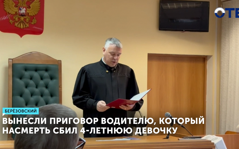 Водитель, сбивший насмерть девочку в Берёзовском, получил 2,5 года принудительных работ