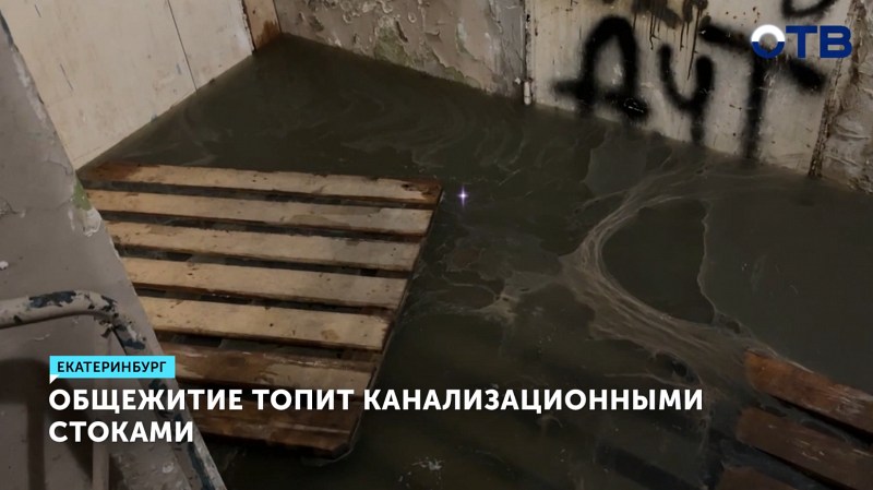 Общежитие в Екатеринбурге затоплено канализационными стоками