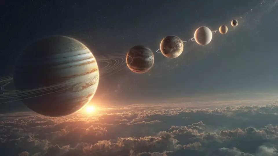 Космическое чудо под Рождество: три планеты образуют редкий знак на небе