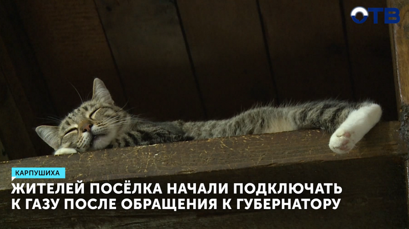 Жителей посёлка начали подключать к газу после обращения к губернатору