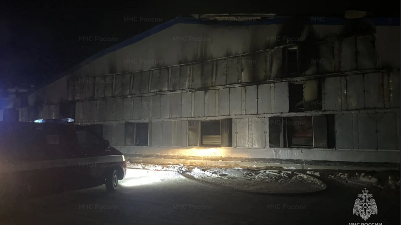 В Рефтинском сгорел бройлерный цех птицефабрики