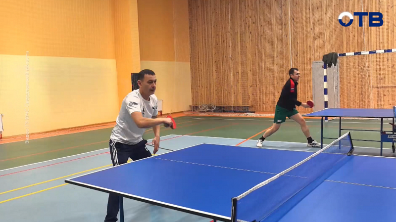 Турнир по настольному теннису прошел в пожарно-спасательном отряде