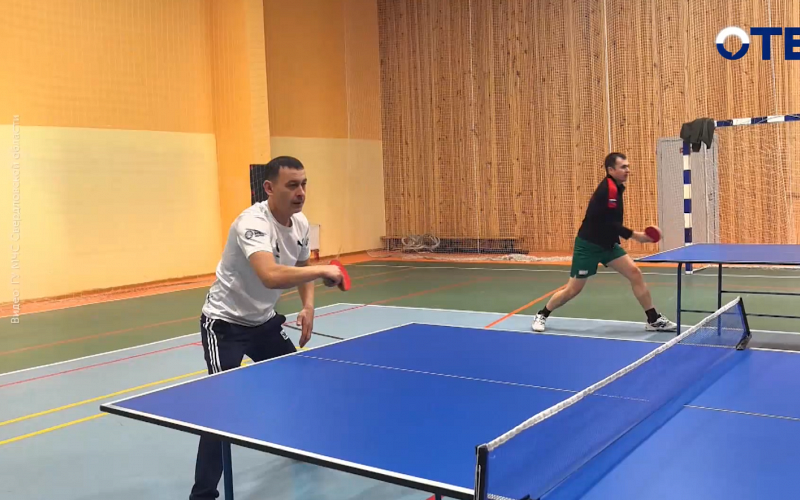 Турнир по настольному теннису прошел в пожарно-спасательном отряде