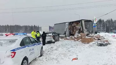 Шесть грузовиков столкнулись на трассе «Пермь-Екатеринбург»