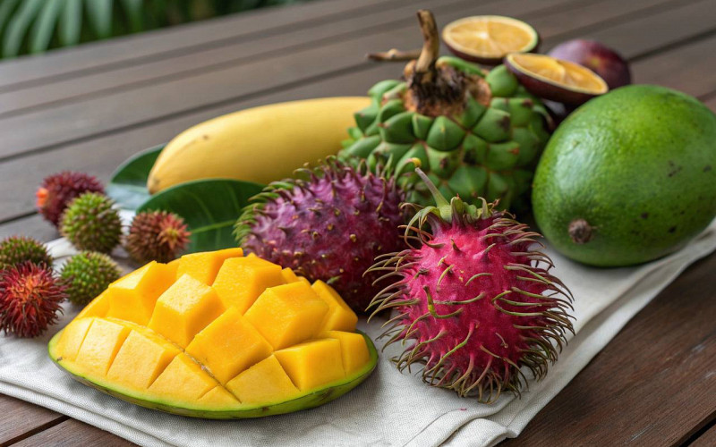 Жительница Мужей вырастила в домашних условиях экзотические фрукты