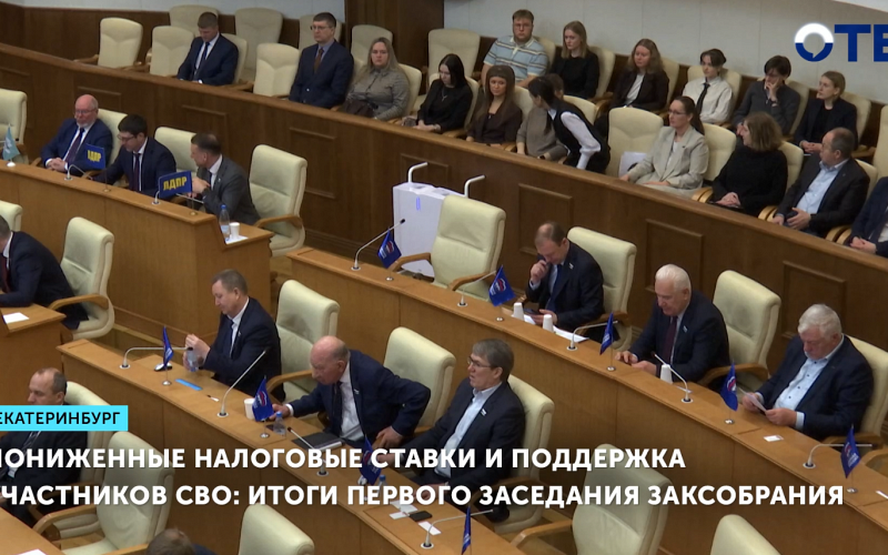 Пониженные налоговые ставки и поддержка участников СВО: итоги первого заседания Заксобрания