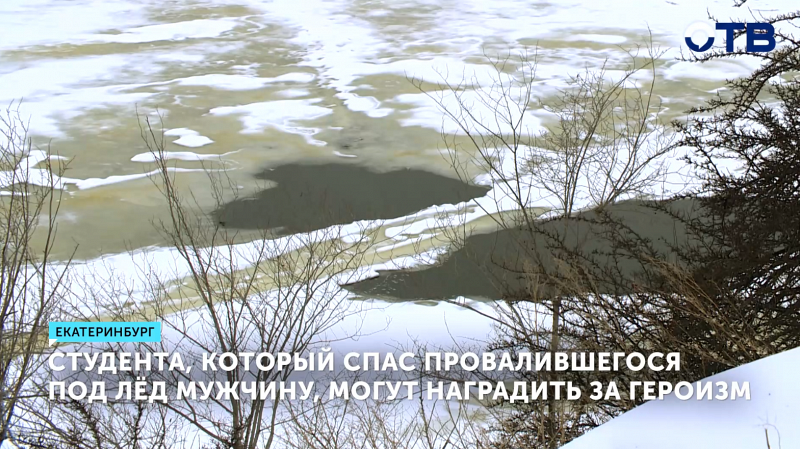 Студента, который спас мужчину, провалившегося под лед в Екатеринбурге, могут наградить