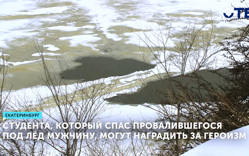 Студента, который спас мужчину, провалившегося под лед в Екатеринбурге, могут наградить