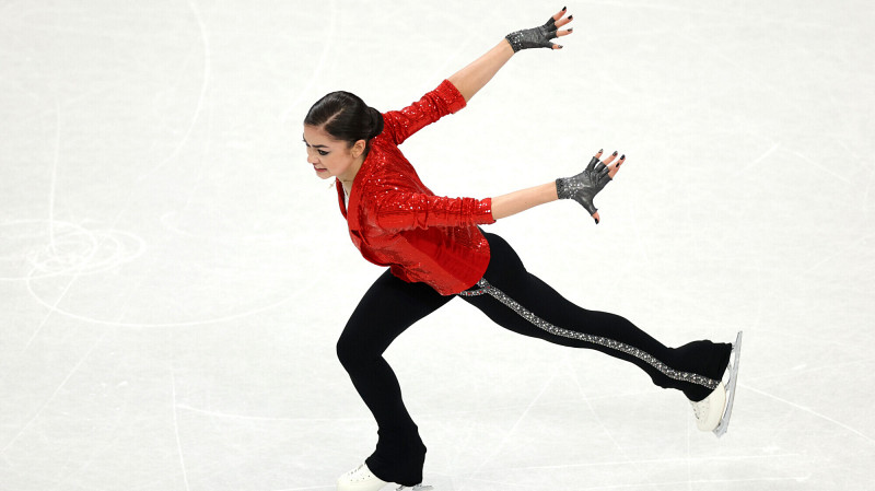 Когда Аделия Петросян выходит на лёд в произвольной программе на Олимпиаде-2026
