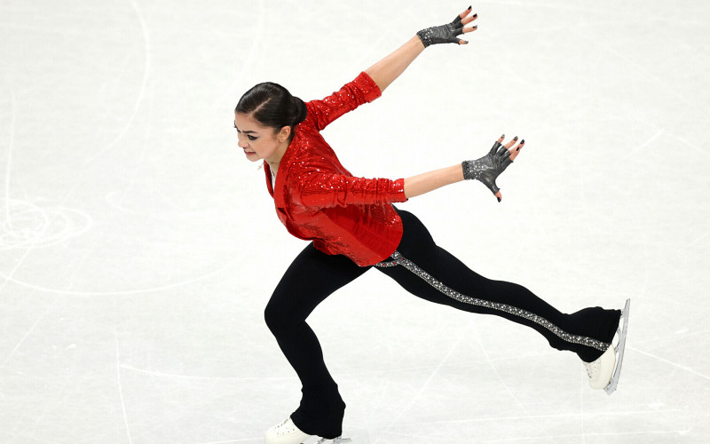Когда Аделия Петросян выходит на лёд в произвольной программе на Олимпиаде-2026