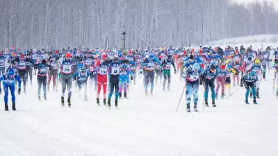 Более 850 лыжников вышли на старт марафона «Европа-Азия» в Свердловской области