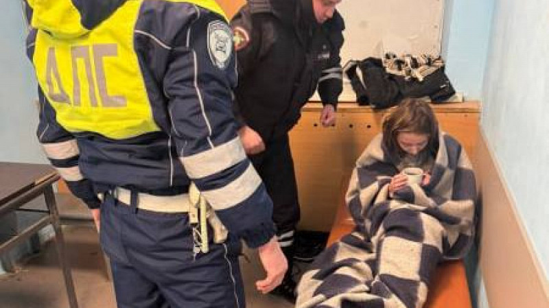 Полицейские нашли замёрзшую девочку на трассе под Верхней Пышмой и спасли её
