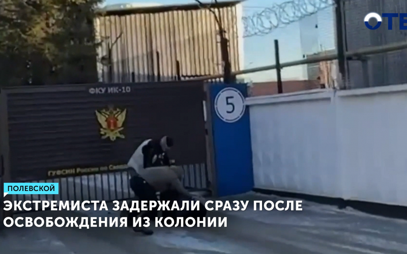 Экстремиста задержали сразу после освобождения из колонии в Екатеринбурге