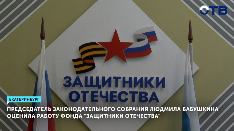Председатель Законодательного собрания Людмила Бабушкина оценила работу Фонда «Защитники Отечества»