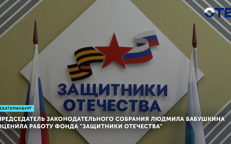 Председатель Законодательного собрания Людмила Бабушкина оценила работу Фонда «Защитники Отечества»