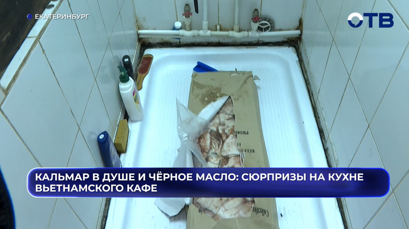 Кальмар в душе и чёрное масло: проверка вскрыла антисанитарию во вьетнамском кафе