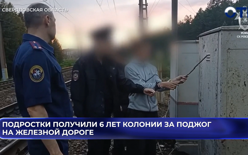 Подростки получили 6 лет колонии за поджог на железной дороге