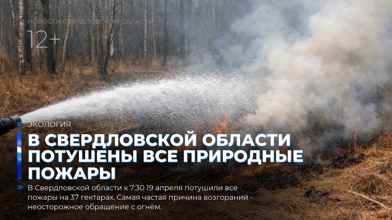 В Свердловской области потушены все природные пожары