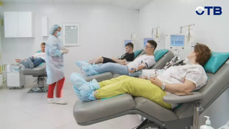 Исполняющая обязанности главного врача Областной станции переливания крови Елена Таскаева является донором более 18 лет