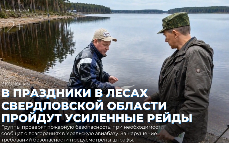 В праздники в лесах Свердловской области пройдут усиленные рейды