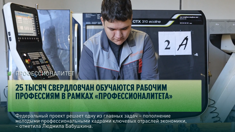 Людмила Бабушкина: в регионе рабочим профессиям в рамках проекта «Профессионалитет» обучаются 25 тысяч человек