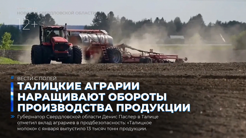 Талицкие аграрии наращивают обороты производства продукции