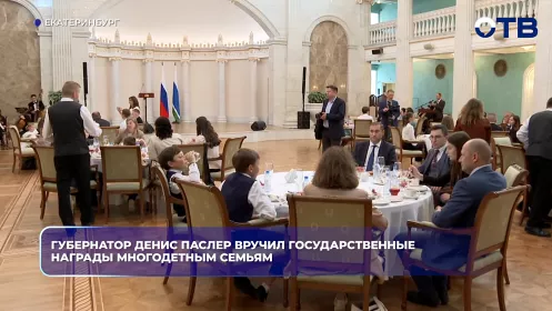 Губернатор Денис Паслер вручил государственные награды многодетным семьям