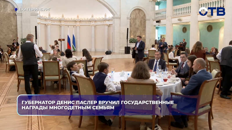 Губернатор Денис Паслер вручил государственные награды многодетным семьям