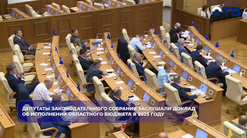 Депутаты Законодательного собрания заслушали доклад об исполнении областного бюджета в 2025 году