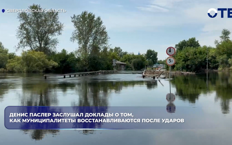 Губернатор  Денис Паслер обсудил с министром ситуацию с паводком в Ирбите и других территориях