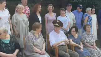 Семён Спектор принял почётный караул в честь своего 90-летия
