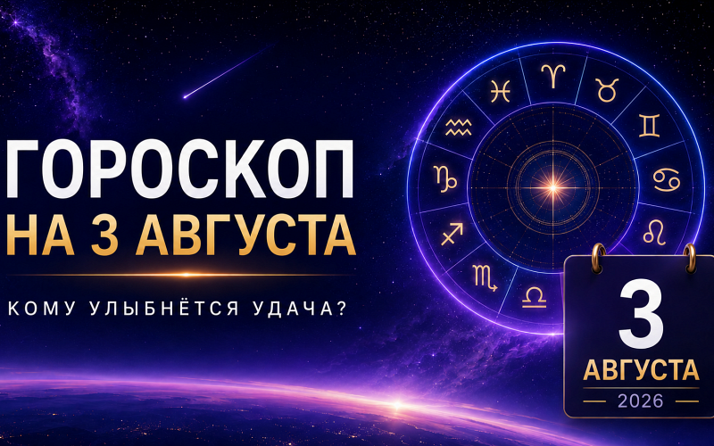 Гороскоп на 3 августа 2026 года: кому улыбнется удача в начале недели