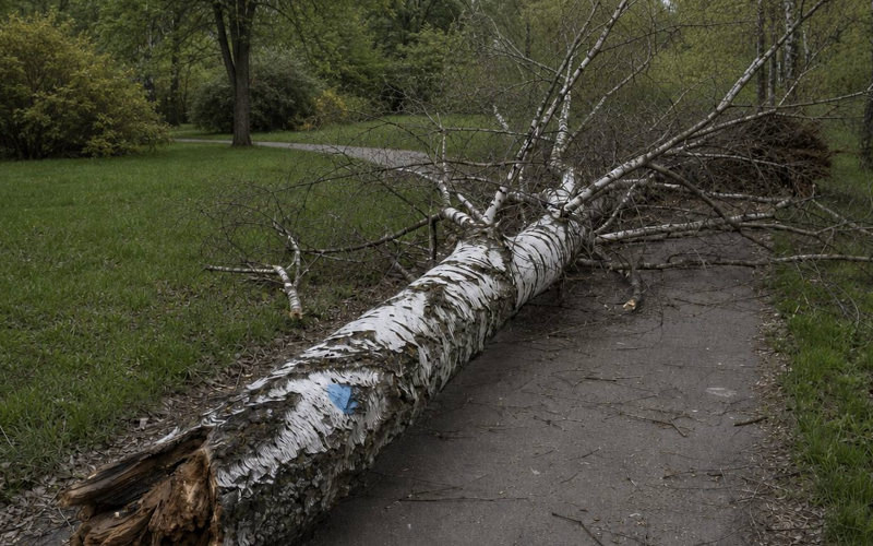 Старая берёза рухнула на подростка, потому что её забыли срубить