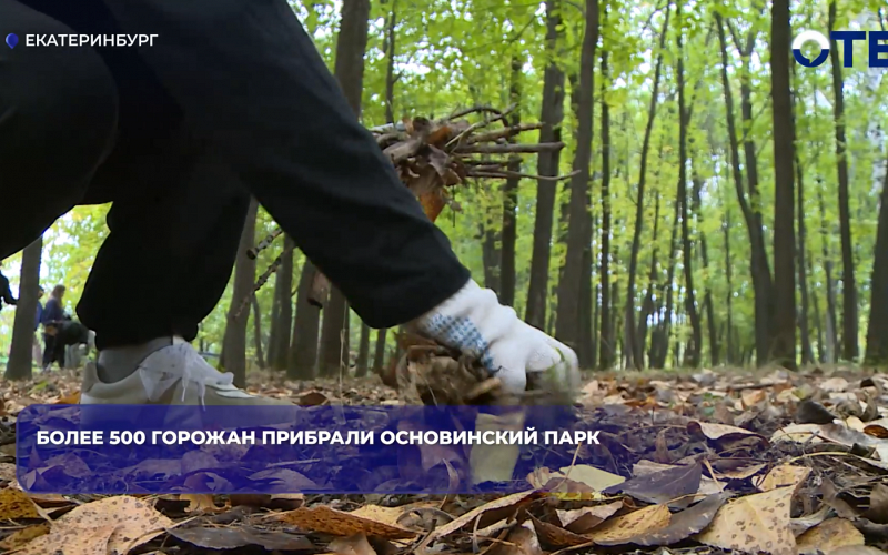 Более 500 горожан прибрали Основинский парк