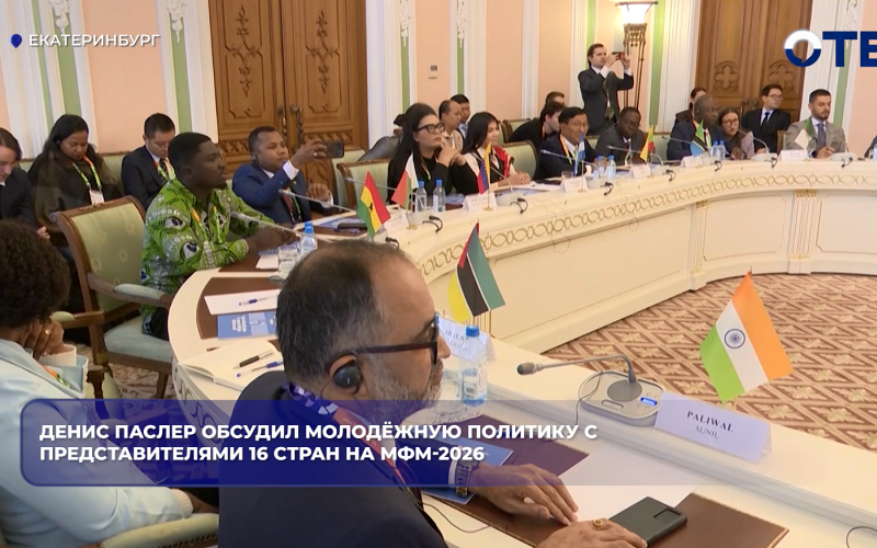 Денис Паслер обсудил молодёжную политику с представителями 16 стран на МФМ-2026