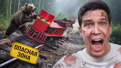 Блогер Дима Масленников перевернулся на дрезине в тайге
