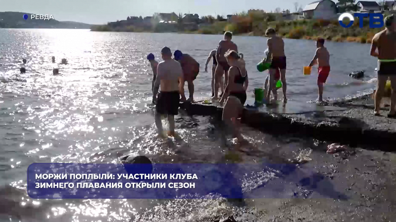 Моржи поплыли: участники клуба зимнего плавания открыли сезон