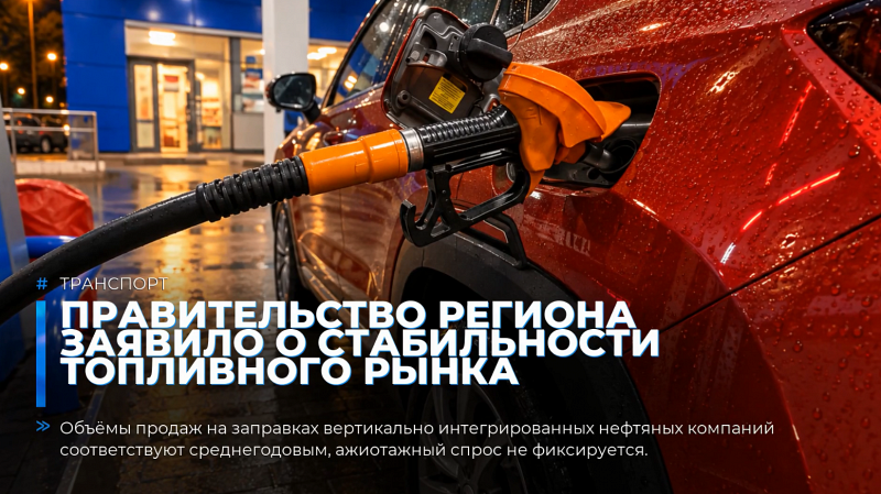 Правительство региона заявило о стабильности топливного рынка