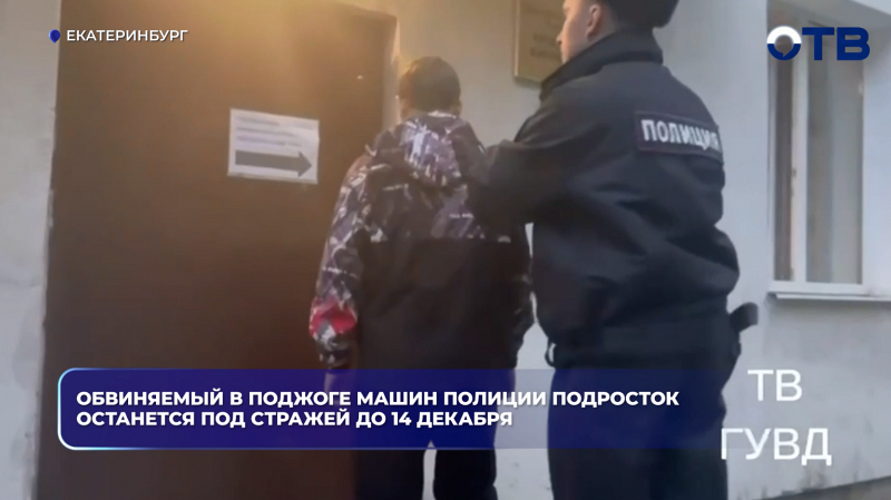 Обвиняемый в поджоге машин полиции подросток останется под стражей до 14 декабря