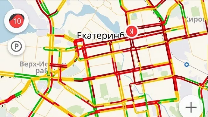 Екатеринбург замер в 10-балльных пробках